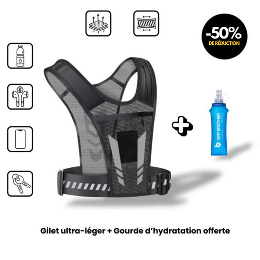 Gilet de running ultra-léger – Courez libre, restez hydraté